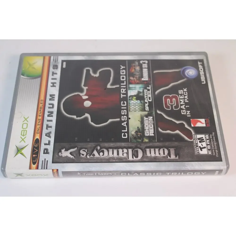 Tom Clancy's Classic Trilogy (Microsoft Xbox 2004) Complete Tested Works Ubisoft